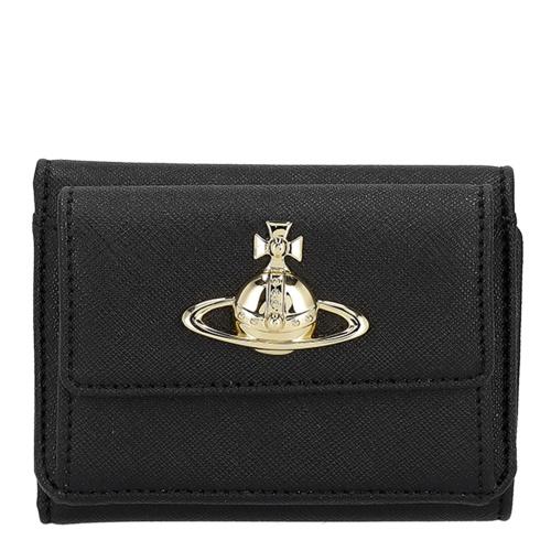 ヴィヴィアンウエストウッド 三つ折り財布 レディース ブラック Vivienne Westwood ...