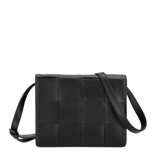 ボッテガヴェネタ ショルダーバッグ レディース イントレチャート ブラック BOTTEGA VENE...