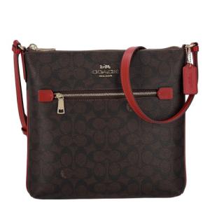 コーチ アウトレット ショルダーバッグ レディース ブラウン COACH OUTLET CCQ27 IMXD0 ブラウン/レッド 爆買