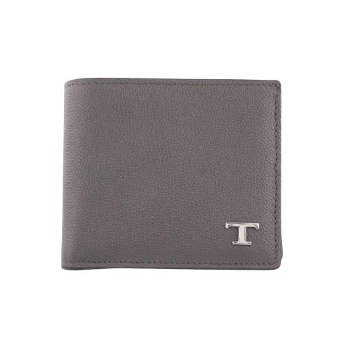 トッズ 二つ折り財布 メンズ Tタイムレス グレー TOD’S XAMTSYBB300UGA B41...