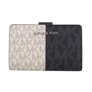 マイケルコース 二つ折り財布 レディース ジェット セット シグネチャー ツートーン ブラック MICHAEL KORS 35F4STVF6B BLACK MULTI 爆買