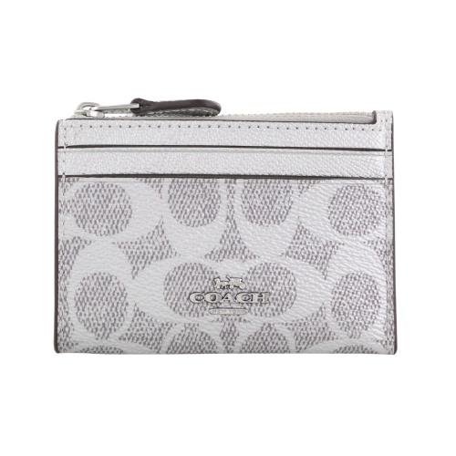 コーチ アウトレット コインケース レディース シグネチャー シルバー COACH OUTLET C...