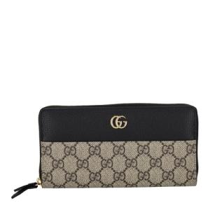 グッチ 長財布 レディース GGマーモント ジップアラウンドウォレット ブラック GUCCI 456117 AAE5E 1069 爆買