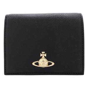 ヴィヴィアンウエストウッド 二つ折り財布 レディース ブラック Vivienne Westwood 51150030W S000B N402 BLACK 3D ORB