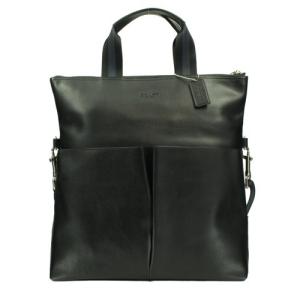 COACH OUTLET コーチ トートバッグ F54759 BLK サリバン スムース レザー フォルド オーバー