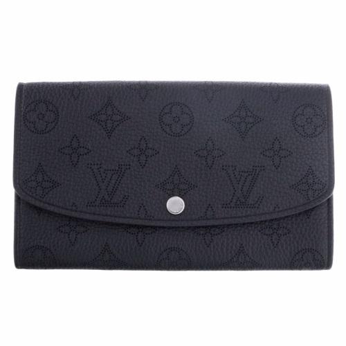 ルイヴィトン 長財布 ポルトフォイユ・イリス マヒナ LOUIS VUITTON M60143 ノワ...