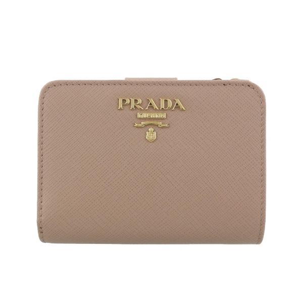 プラダ PRADA 二つ折り財布 レディース ピンクベージュ 1ML018 QWA F0236 CI...