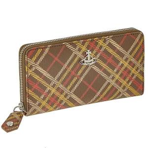 ヴィヴィアンウエストウッド Vivienne Westwood 長財布 DERBY ブラウン 51050023 D201 BROWN TARTAN｜sekido