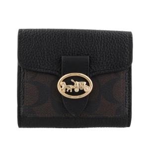 コーチ アウトレット COACH 二つ折り財布 レディース ブラック 6390