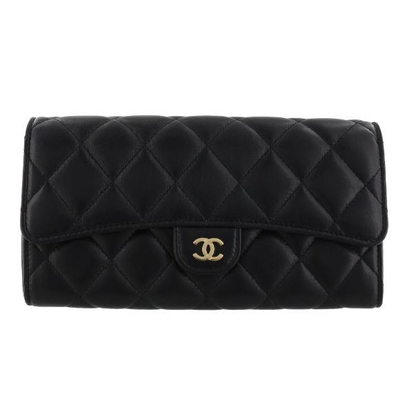 シャネル CHANEL 長財布 レディース マトラッセ ブラック AP0241 Y01295 C39...