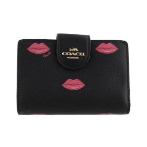 コーチ アウトレット COACH 二つ折り財布 レディース ブラック マルチ C2886 IMA47