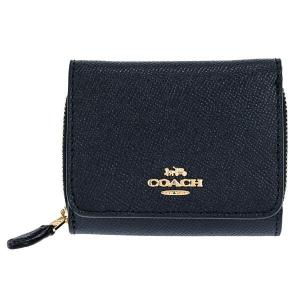 コーチ アウトレット COACH 三つ折り財布 レディース ネイビー 37968 IMMID｜sekido