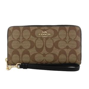 COACH コーチ 財布 長財布 C4452 ブラウン×ブラック COACH コーチ 財布 長財布 C4452 ブラウン×ブラック