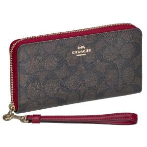 コーチ アウトレット COACH 長財布 レディース ブラウン 1941 レッド C4452 IMRVQ｜GINZA LoveLove