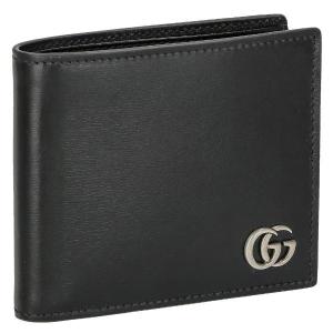 グッチ GUCCI 二つ折り財布 メンズ ブラック