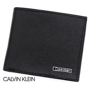 Calvin Klein　カルバンクライン　31CK130009　小銭入れ付　二つ折り財布　ブラック メンズ 男性用 ギフト プレゼント｜sekine