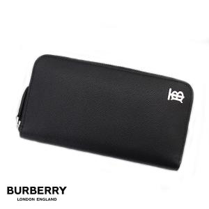 BURBERRY　バーバリー　8062696 A1189　ラウンドファスナー長財布　グレイニーレザー TB　ブラック　メンズ 男性用 財布　ギフト プレゼント｜sekine