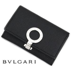 BVLGARI　ブルガリ　33749　グレインレザー　ブルガリブルガリ　スモール コイン パース　小銭入れ/コインケース　ブラック｜sekine