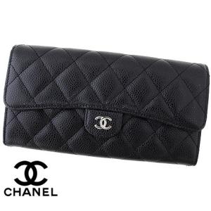 CHANEL シャネル マトラッセ AP0241 Y01588 C3906 キャビアスキン クラシック 小銭入れ付 長財布 ブラック×シルバー金具 新品｜sekine