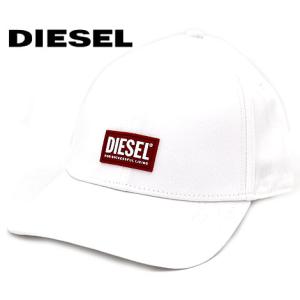 DIESEL ディーゼル　A027460 JCAR 100　CORRY GUM HAT　ベースボールキャップ ラバーロゴ　キャップ　帽子　ホワイト/レッド　メンズ　ユニセックス｜sekine