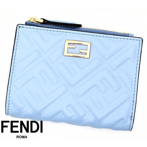 FENDI　フェンディ　8M0447 AAJD F1CCB　FFロゴ　バゲット　レザー　小銭入れ付き...