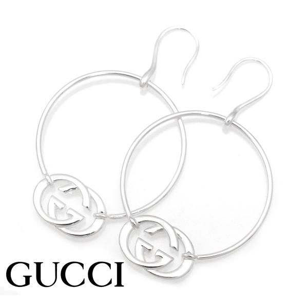 GUCCI グッチ 223322 J8400 8106  インターロッキングGG フックピアス ジプ...