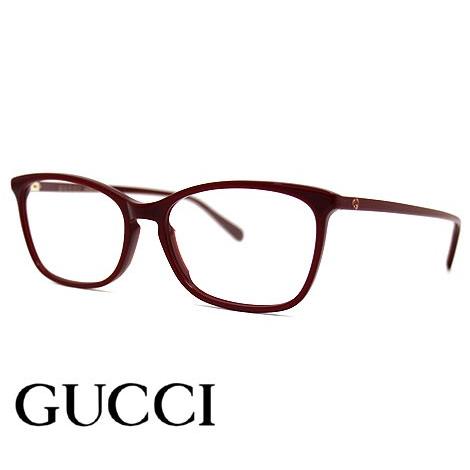 GUCCI GG0548O 004　メガネ　伊達眼鏡 メガネフレーム ボルドー　インターロッキングG...