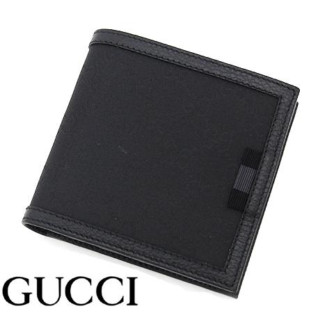 GUCCI　グッチ 150413 G1XWN 8615 アウトレット 小銭入れ付き 二つ折り財布 ブ...