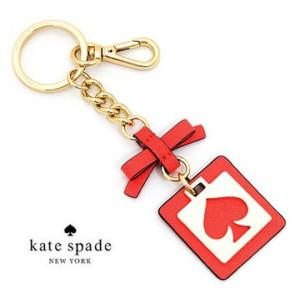 kate spade  ケイトスペード　WORU0001 615　CUT OUT SPADE　スペードモチーフ　キーリング/キーフォブ　キーホルダー　ゼラニウム×ゴールド金具　GERANIUM　｜sekine