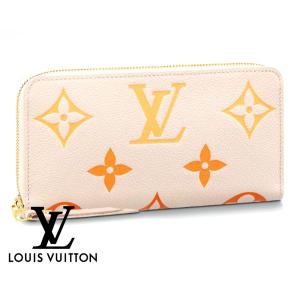 LOUIS VUITTON ルイヴィトン M82206 モノグラム・アンプラント ラウンドファスナー長財布 ジッピー・ウォレット オレンジ／ベージュ 新品 ギフト