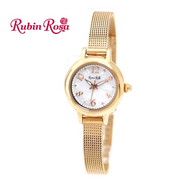 Rubin Rosa ルビンローザ R202PWH 腕時計 レディース 女性用 ソーラー アナログ ...