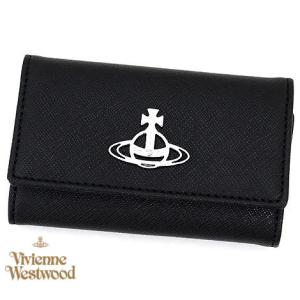 VivienneWestwood　ヴィヴィアンウエストウッド 51020001 31839 N403　DERBY　4連キーケース　ブラック×シルバー金具｜sekine