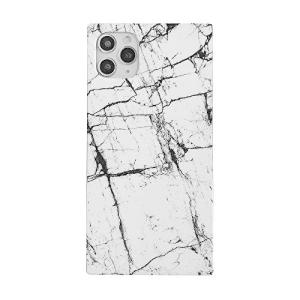 Trukim iPhone 11Pro Max ケース シンプル スクエア 四角 大理石 光沢 ソフト マーブルストーンネオン蛍光 アイフォン カバー