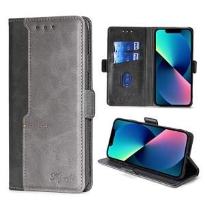 For iPhone13 Mini ケース 手帳型ケース AnnhanT スマホケース 手帳型カバー 横置き機能 ストラップホール付き カードポケット