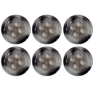 手芸のいとや ボタン 四つ穴ボタン マーブル 10mmセット 30個入り ブラック 直径約10mm 厚さ約1mm