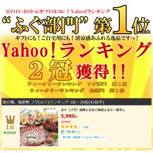 ふぐ 冬 ギフト 霜降とらふぐ刺身とふぐ一夜干...の詳細画像1