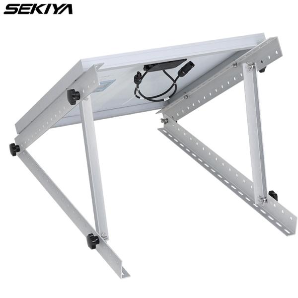 SEKIYA ソーラーパネル設置架台 角度調節 移動可能 220Wサイズ以下のパネルに最適 取付け簡...