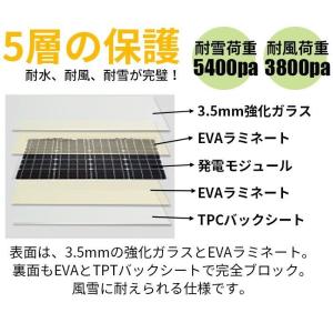 高耐久25年 高効率 低照度でも使える 単結晶...の詳細画像5