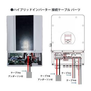 ハイブリッドインバーター 蓄電池 接続用ケーブル C/D SEKIYA｜sekiyaeco