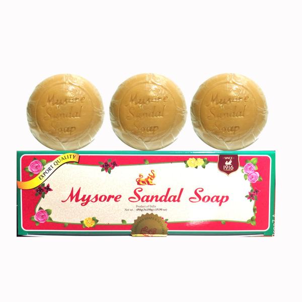 高純度白檀油配合　mysore マイソール サンダルソープ　150g (Pack of 3)