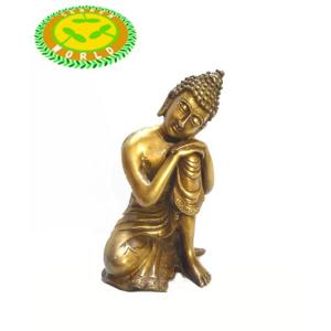 ネパール・チベット　真鍮仏像　仏陀（ブッタ）(20.0ｃｍ）(Thinking