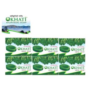 オカティ　ニーム　ソープ 75ｇ*6Set AYURVEDEC OKHATI NEEM SOAP｜sekkenworld888