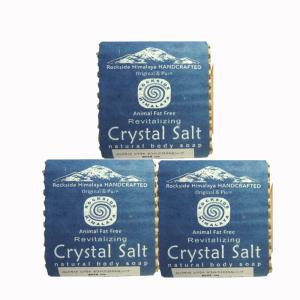 アーユルヴェーダ　ロックサイド　ヒマラヤ　ホワイトクリスタルＳＬソープ　100g*3set AYURVEDA ROCKSIDE  HIMALAYA CRYSTAL SALT SOAP