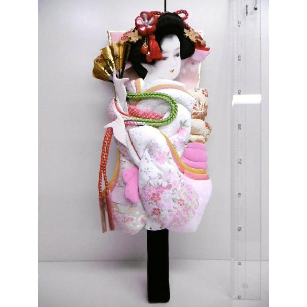 羽子板 単品☆ 雅ピンク刺繍入り１３号（高さ３９ｃｍ＋α） ☆女の子の初正月のお祝いに！ガラスケース...