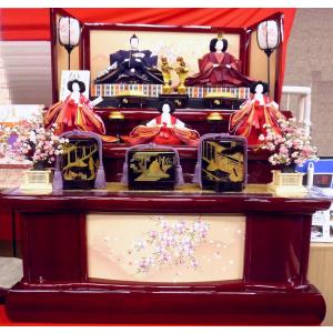 35号 間口105cm 三段 スチール製 ひな壇 （普及タイプ） 雛人形用 ひな