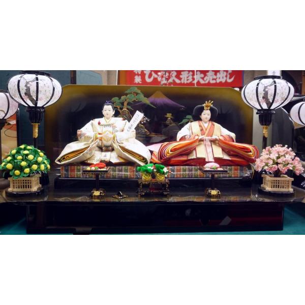 親王飾り ＯＩ７Ｃ−２８☆横幅８０*奥行４２*高さ４２ｃｍ☆京都西陣帯地を贅沢に使用した本仕立て衣装...