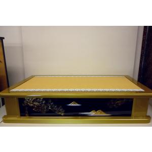 端午の節句☆飾り台単品☆30号 組み立て式黒塗り畳台 嵐山(横幅90