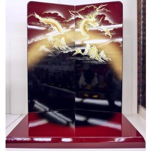 端午の節句☆飾り台単品☆30号 組み立て式黒塗り畳台 嵐山(横幅90