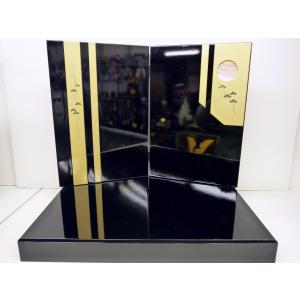 端午の節句☆飾り台単品☆30号 組み立て式黒塗り畳台 嵐山(横幅90