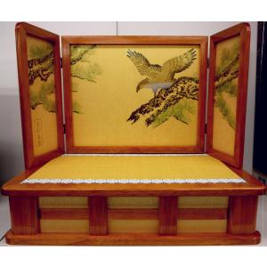 端午の節句☆飾り台単品☆30号 組み立て式黒塗り畳台 嵐山(横幅90